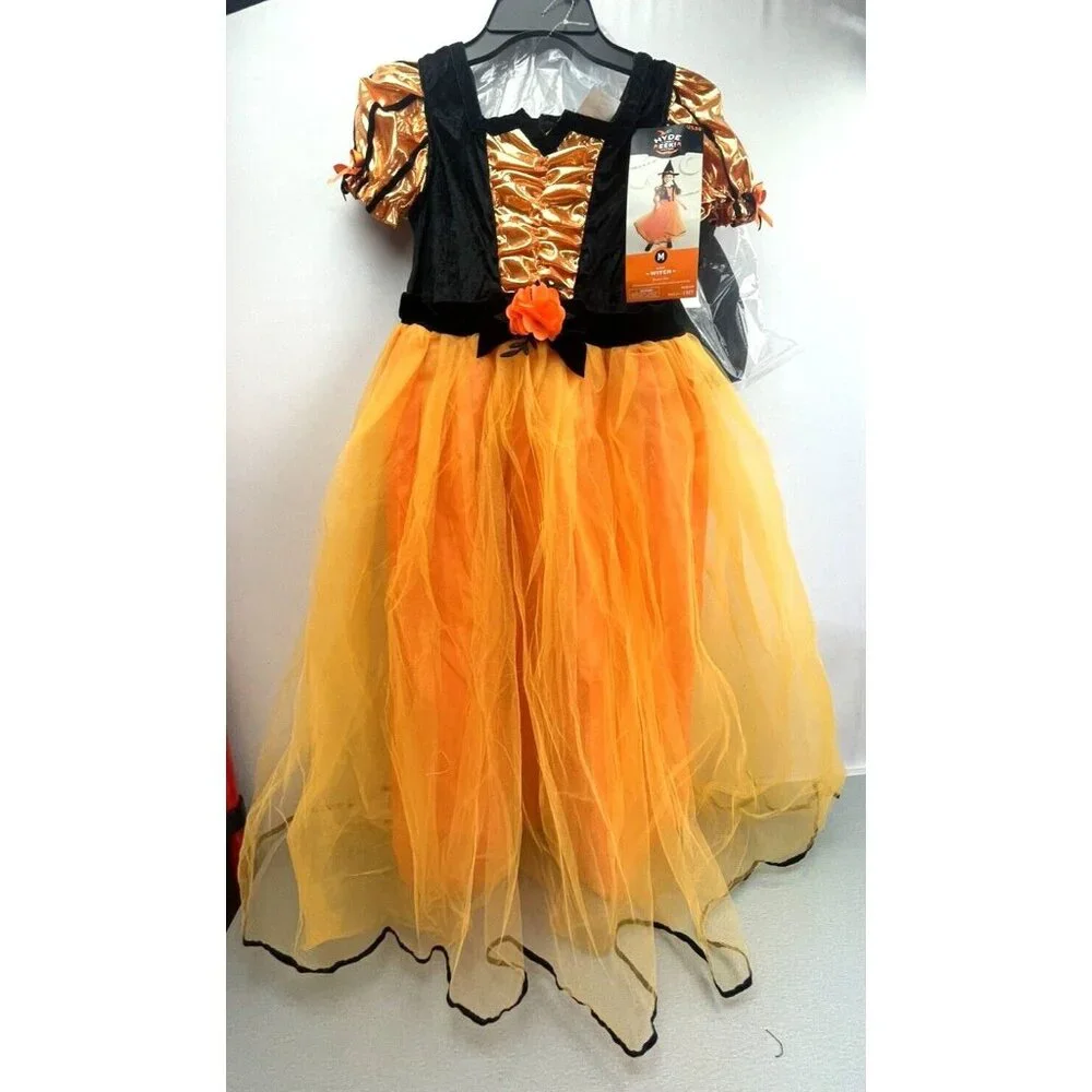 HYDE & EEK Fancy Witch Halloween Kids Costume Size M(8)